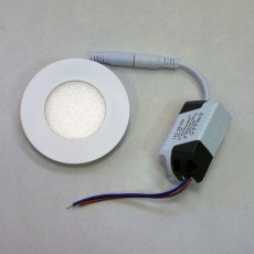 mini LED panel vestavný kulatý 3W, 200lm, CW-studená bílá