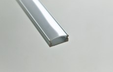 LED profil Mikro-N, mléčný (OPÁL), 2m,